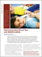 Cover of Opening the New School Year - with MINDFULNESS